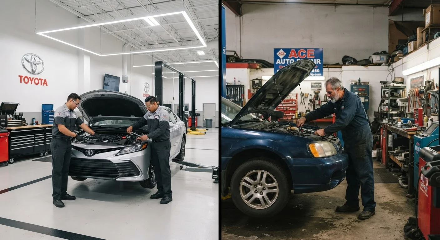 Dealership Service vs. Independent Mechanic: Understanding the Trade-offs