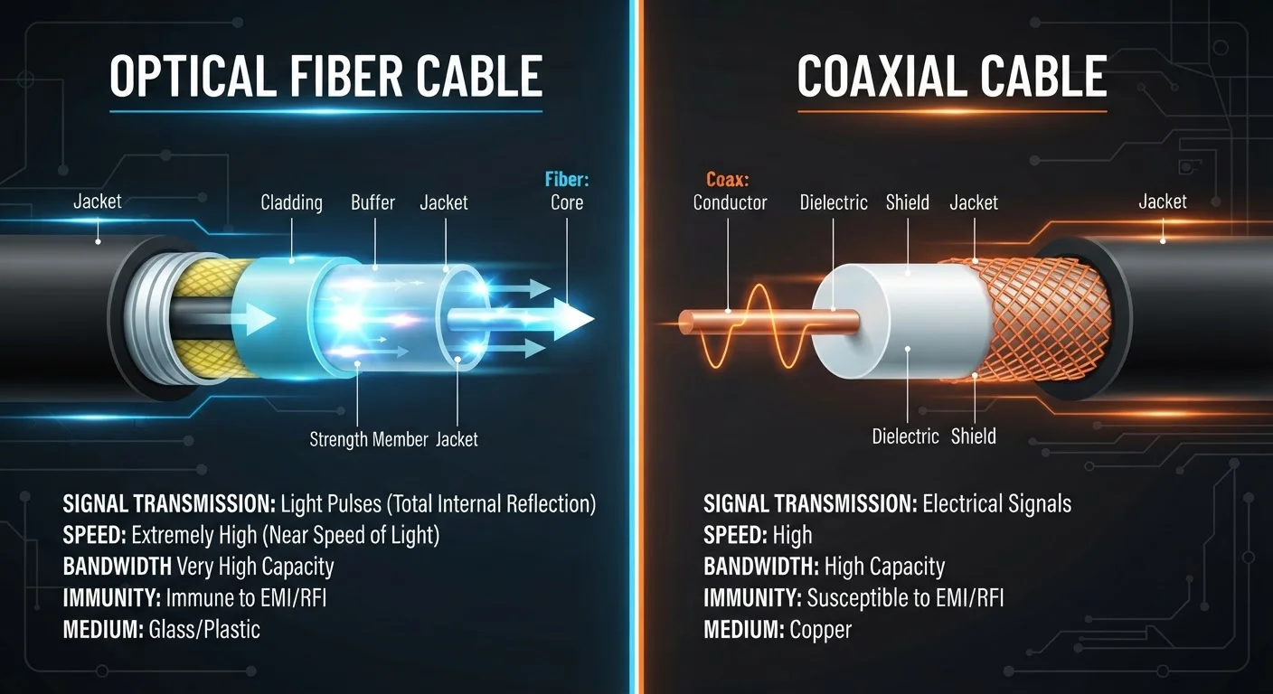 Fiber vs. Cable Internet: What Actually Differs at the Technical Level