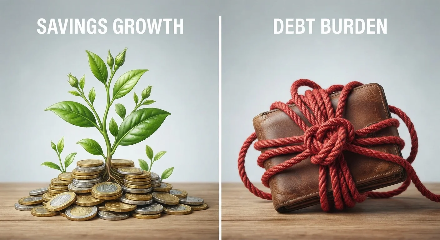 How Compound Interest Works — For Savings and Against Debt