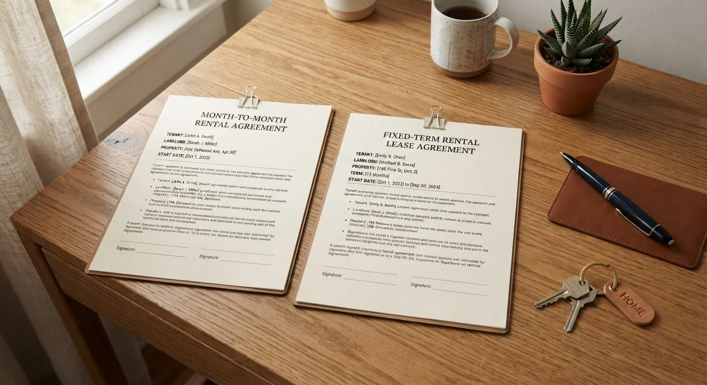 Month-to-Month vs. Fixed-Term Lease: What Changes for the Renter