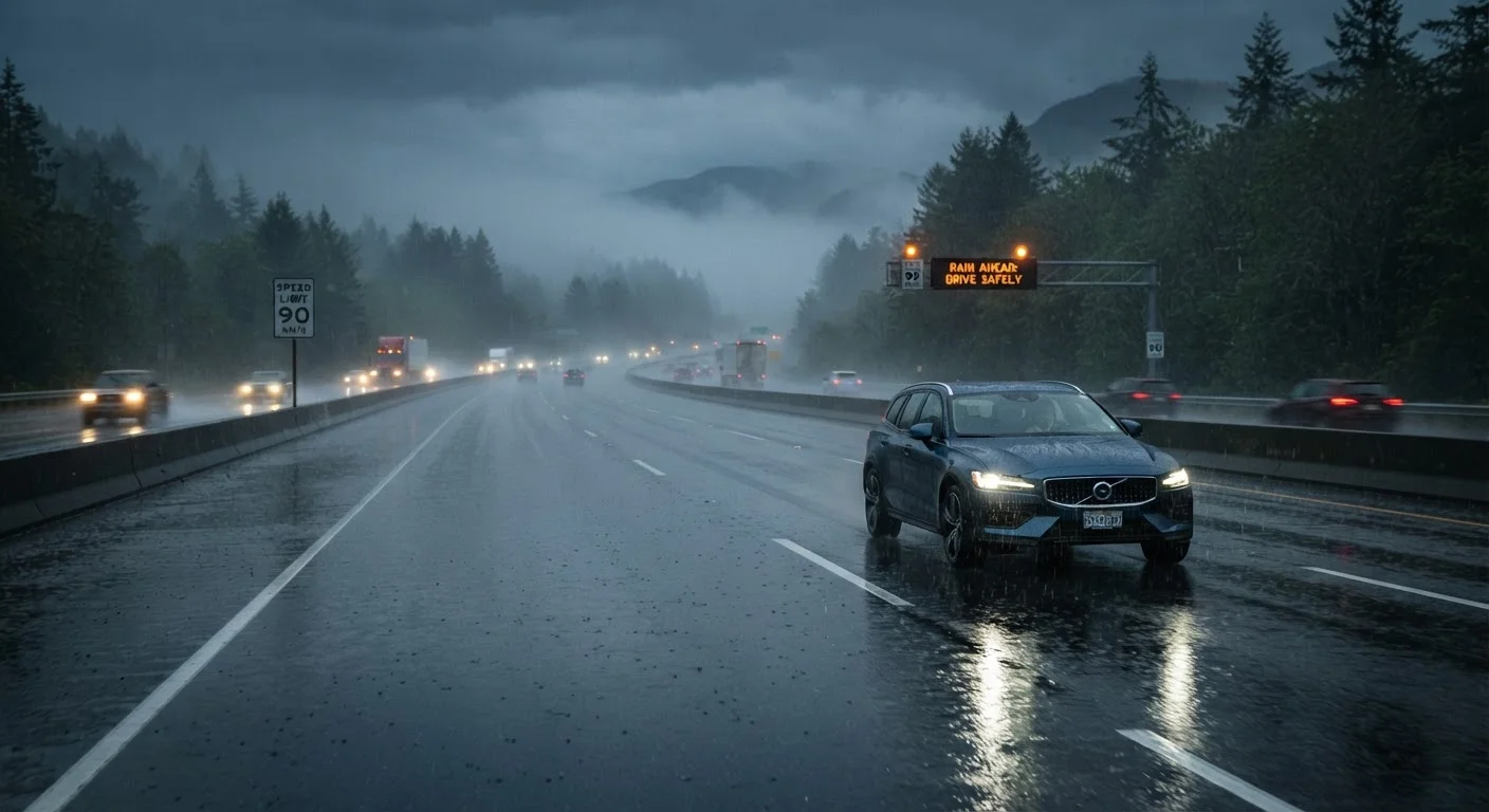 Rain, Ice, and Fog: Matching Your Speed to Road Conditions