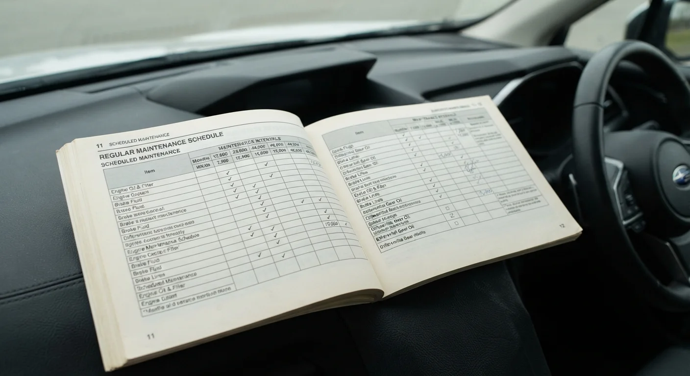 Reading Your Owner's Manual: The Maintenance Schedule Section Decoded