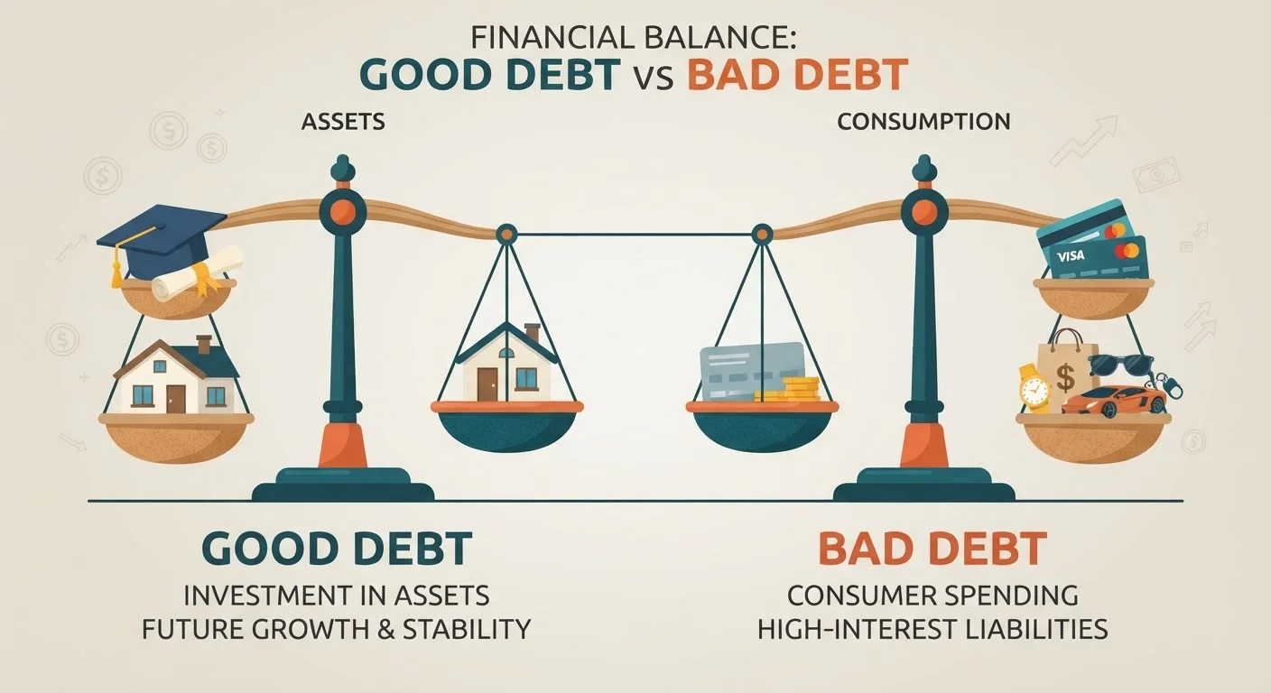 The Difference Between Good Debt and Bad Debt