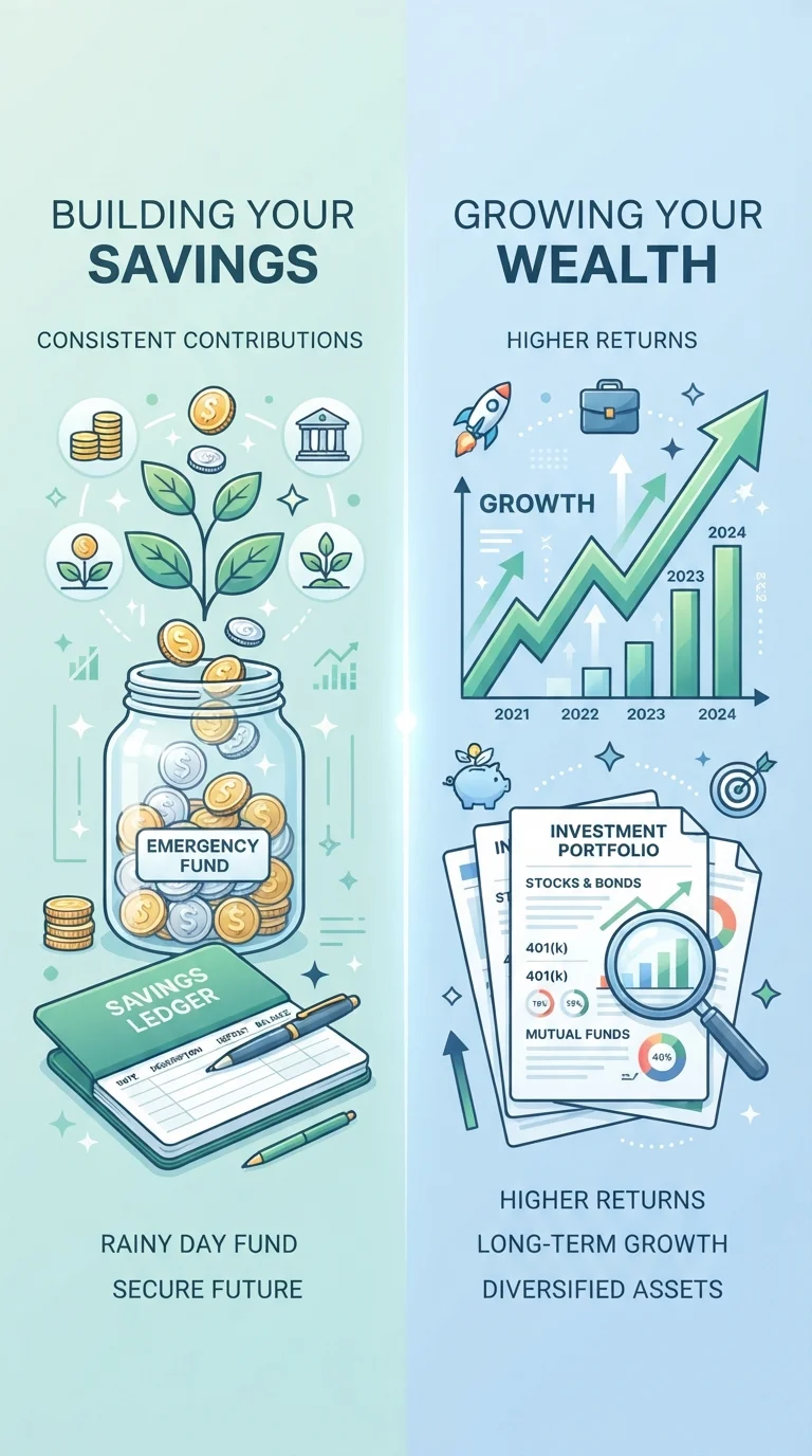 The Real Difference Between Saving and Investing
