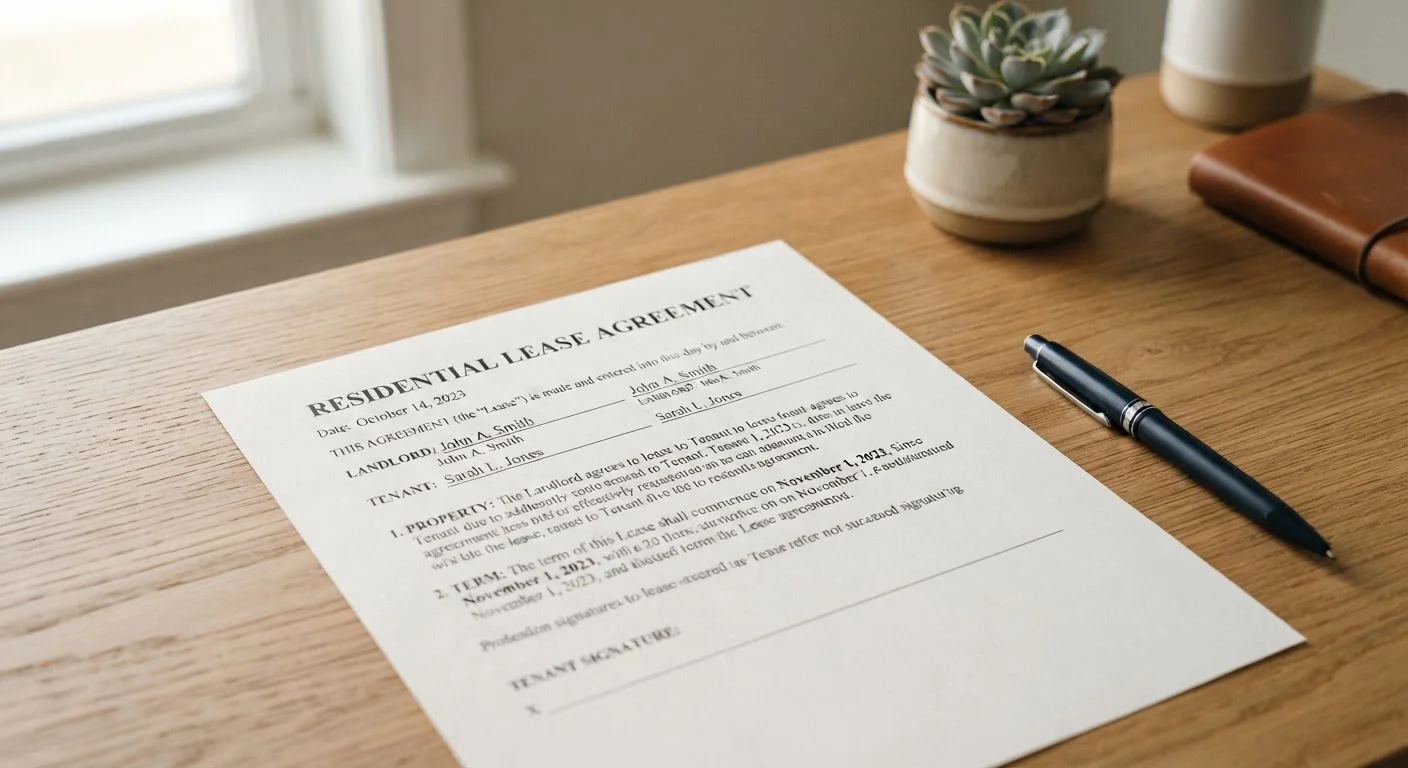 What a Standard Lease Agreement Actually Says
